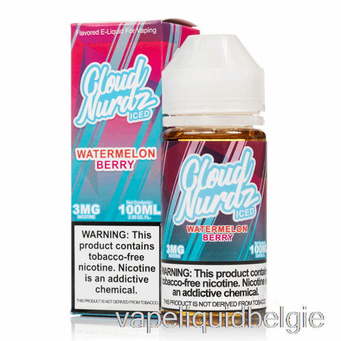 Vape België Ijswatermeloenbes - Cloud Nurdz - 100ml 0mg